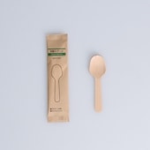 木製スプーン 85 紙完封袋(茶色)[入数:5,000]|スプーン・フォーク・ナイフ・マドラー|カトラリー＆テーブルウエア