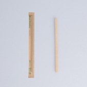 木製マドラー140 紙完封(茶色)[入数:10,000]|ギフトボックス|テイクアウト用品
