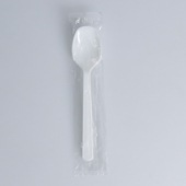 スプーン#160 白 単袋100本  (100本×30袋)[入数:3,000]|スプーン・フォーク・ナイフ・マドラー|カトラリー＆テーブルウエア