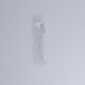 中スプーンＢ#100 透明 単袋100本  (100本×100袋)[入数:10,000]|スプーン・フォーク・ナイフ・マドラー|カトラリー＆テーブルウエア