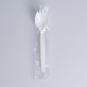 フォークスプーン#160 白 単袋(500本×6袋)[入数:3,000]|スプーン・フォーク・ナイフ・マドラー|カトラリー＆テーブルウエア