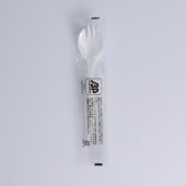 バイオマスフォークスプーン＃140 BioPE25％ 単袋100本(100本×30袋)[入数:3,000]|スプーン・フォーク・ナイフ・マドラー|カトラリー＆テーブルウエア