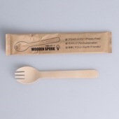 木製スポーク160mm 紙個包装[入数:2,000]|スプーン・フォーク・ナイフ・マドラー|カトラリー＆テーブルウエア