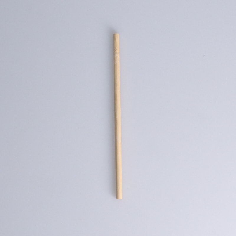 竹製ストロー7.5mm(口径5mm)×200mm 紙個包装[入数:3,000]