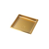 NO.23 ゴールデントレー正方形[入数:2,000]|ケーキトレー|デザート容器