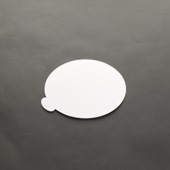 ホワイト取手付台紙（4.5寸用）釘なし[入数:500]|ケーキトレー|デザート容器