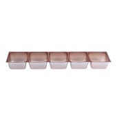 チョコレートトレー 5ヶ マロン[入数:100]|ケーキトレー|デザート容器