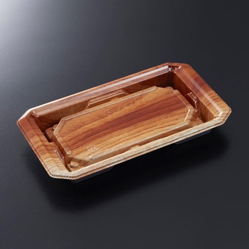 HS澄板 18-11 つきBR-BK 身[入数:1,000]|寿司容器