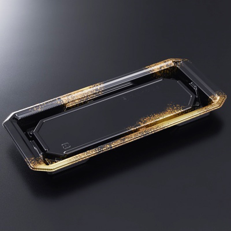 HS澄板 24-11 金彩BK-BK 身[入数:800]|寿司容器