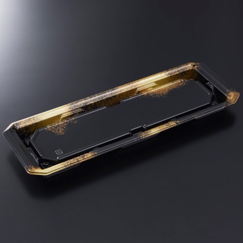 HS澄板 30-11 金彩BK-BK 身[入数:600]|寿司容器