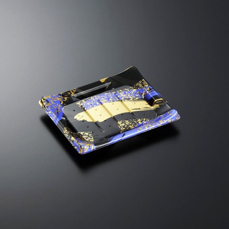 HS波ね皿 18-15 光琳BK-BK身[入数:900]|寿司容器