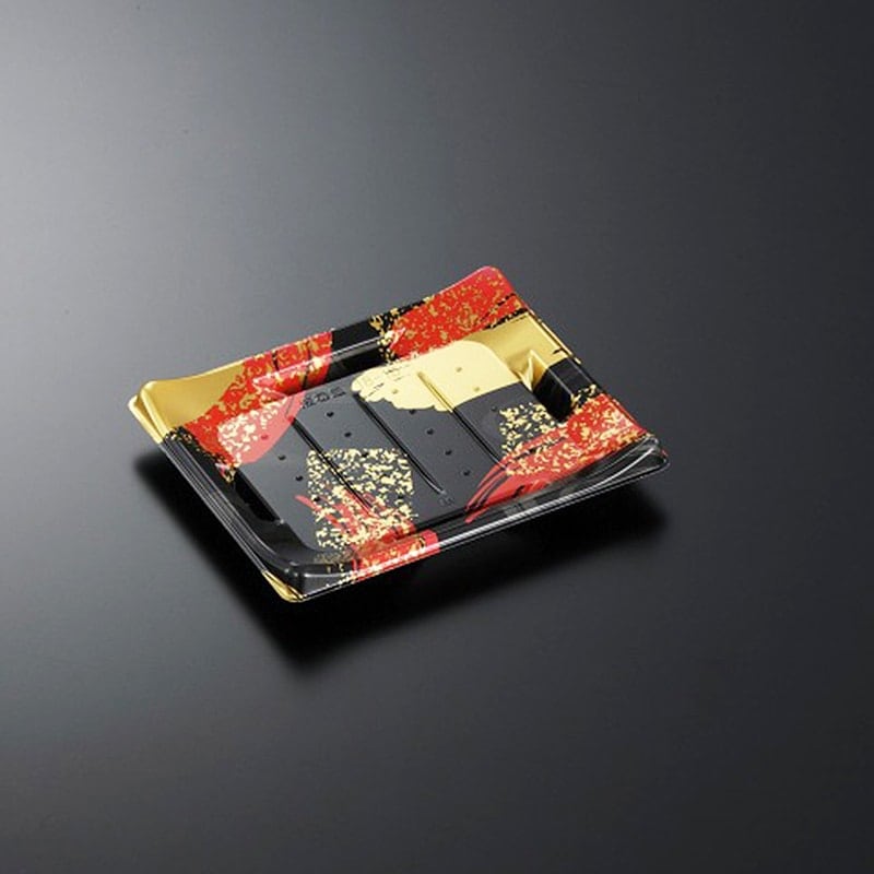HS波ね皿 18-15 光琳R-BK 身[入数:900]|寿司容器