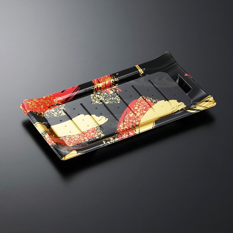 HS波ね皿 27-15 光琳R-BK 身[入数:600]|寿司容器