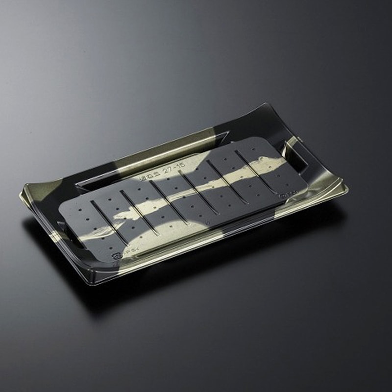 HS波ね皿 27-15 壮月BK-BK身[入数:600]|寿司容器