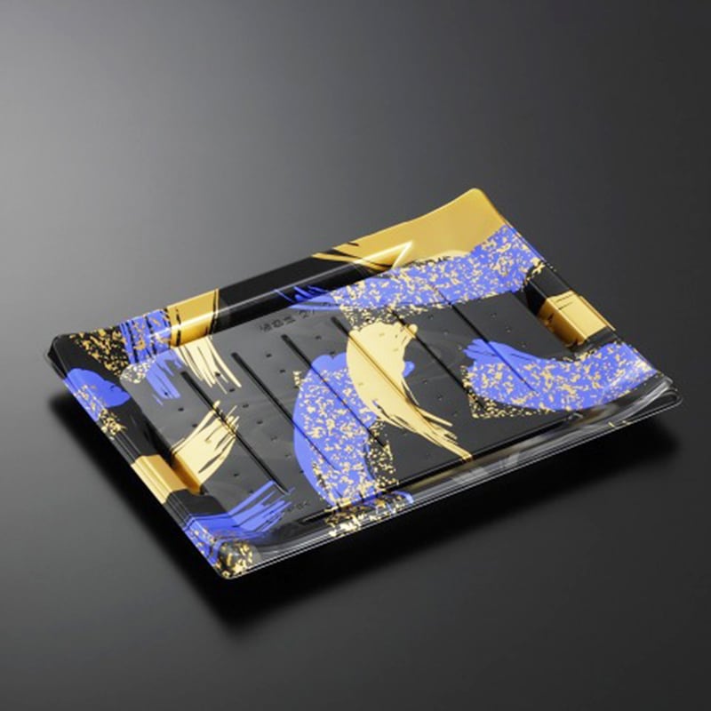 HS波ね皿 27-21 光琳BK-BK身[入数:300]|寿司容器