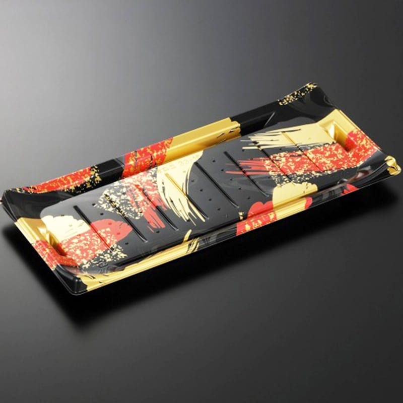 HS波ね皿 33-15 光琳R-BK 身[入数:400]|寿司容器