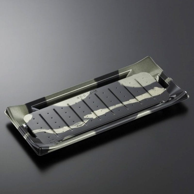 HS波ね皿 33-15 壮月BK-BK身[入数:400]|寿司容器