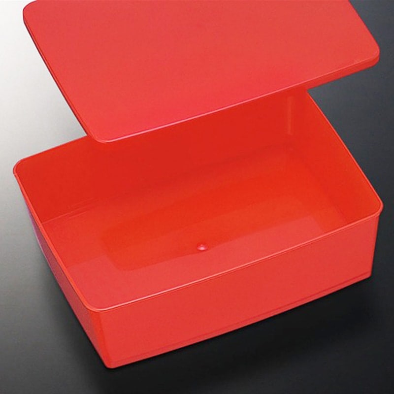 【本体・蓋セット】うな重 赤 (共)[入数:350]|弁当ケース・仕切|お弁当容器