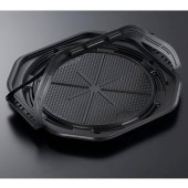 CT WRP 10インチ BK 身(L)[入数:200]|お惣菜用プラスチック容器|お惣菜容器