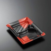 CTみちる K23-18L 角R-BK身[入数:800]|プラスチック弁当容器|お弁当容器