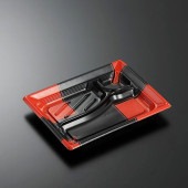 CTみちる K23-18N 角R-BK身[入数:800]|プラスチック弁当容器|お弁当容器