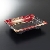 CT活膳 20-16 夕波R-BK 身[入数:900]|プラスチック弁当容器|お弁当容器