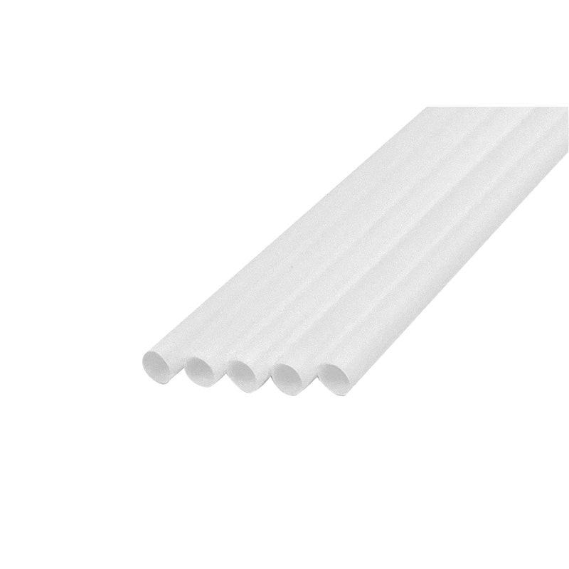 バイオマスストローアイスコーヒー用4.5㎜×18㎝ストレート 包装なし 白[入数:20,000]