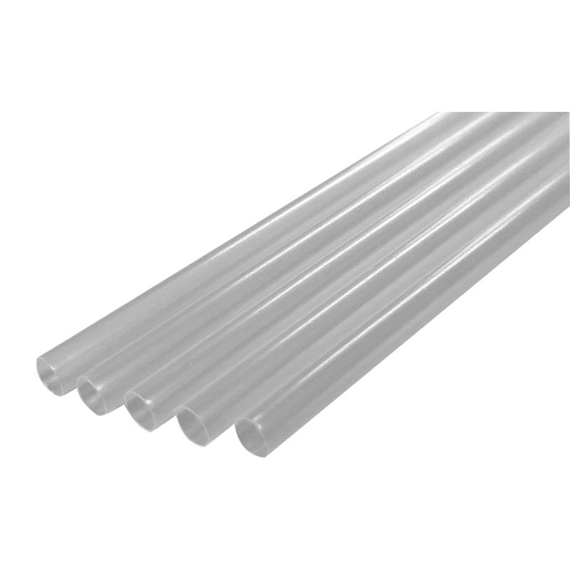 バイオマスストローアイスコーヒー用4.5㎜×18㎝ストレート 包装なし クリア[入数:20,000]