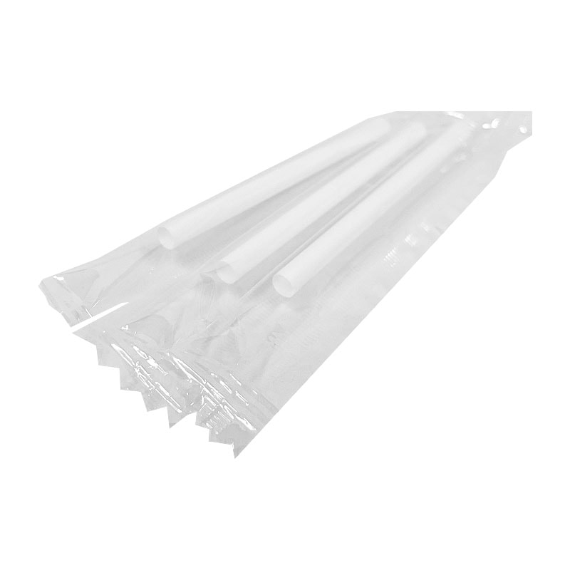 アルコール検知器用ストロー4.5mm×7cmストレート フィルム包装 白[入数:16,000]