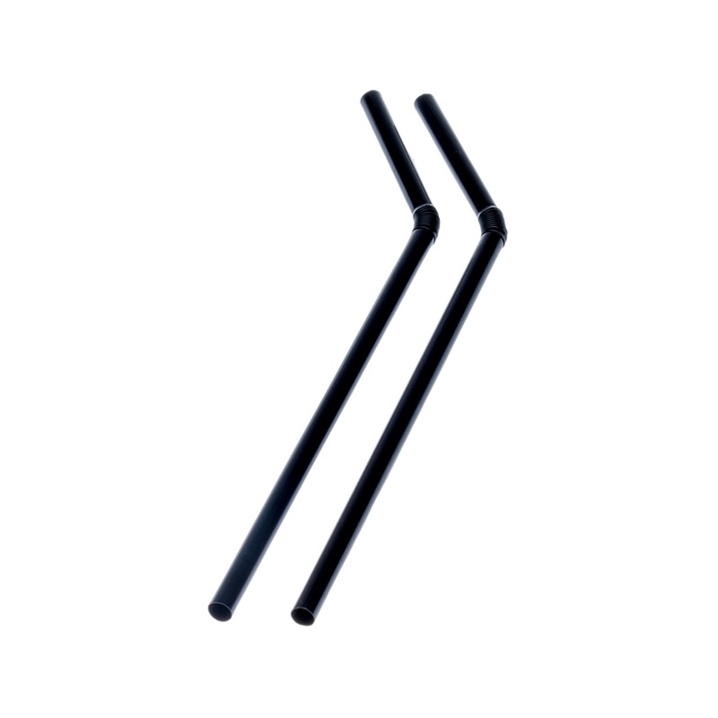 フレックスストロー(K)黒 裸 [入数:15,000] | カトラリー＆テーブル