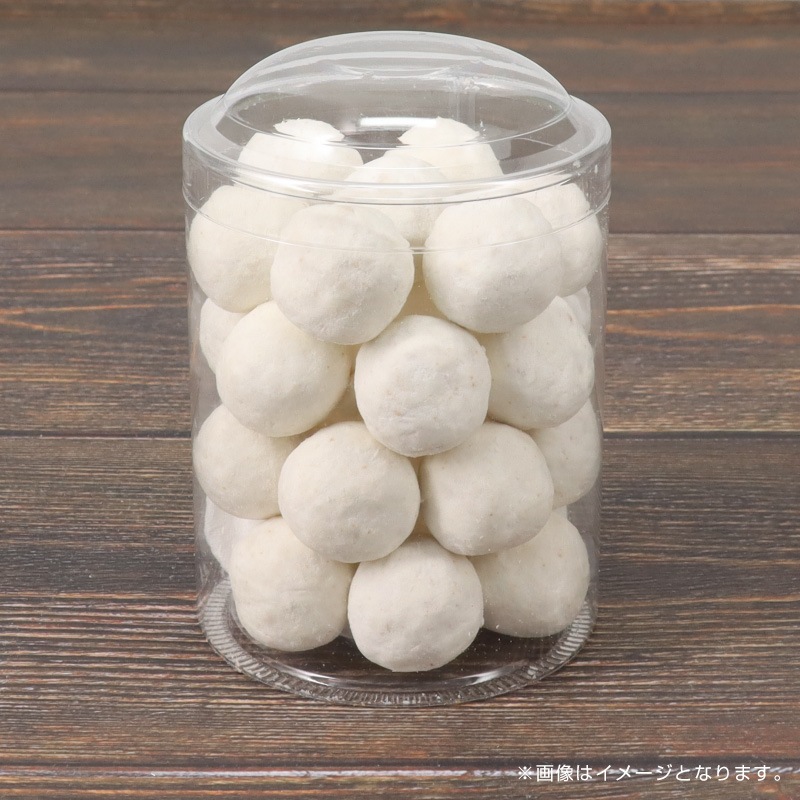 欠品中※】バイオマスPET円筒ケース（ドーム蓋）80φ×100H[入数:50