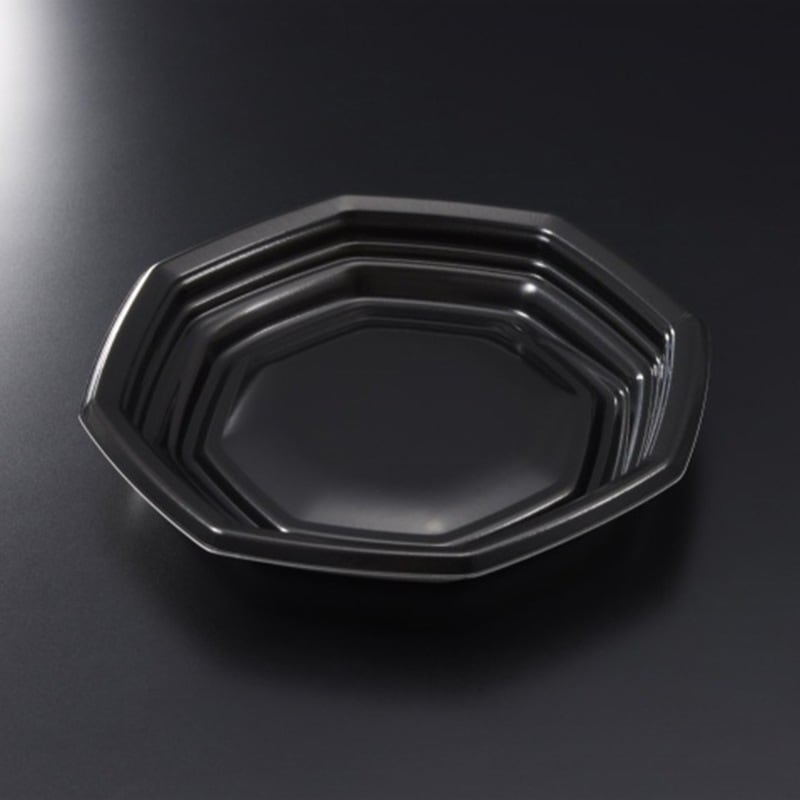TPオルマ 八角21 黒 身[入数:400] | お惣菜容器,お惣菜用プラスチック