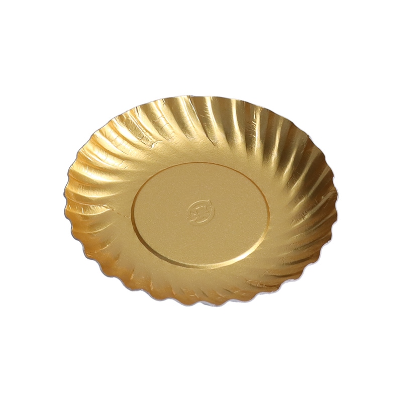 ゴールドプレート M-90 (金紙皿)[入数:2,000] | デザート容器,ケーキ