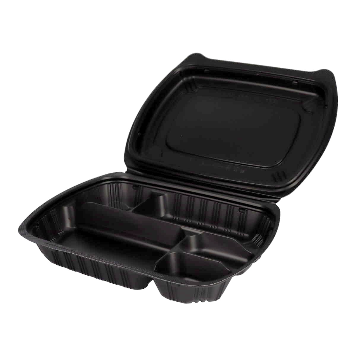 【匿名配送】バイオデリカシェルBOX80-1 黒 200個 業務用フード容器 バイオデリカ シェルBOX 80-1 黒 [入数:200] | お弁当容器