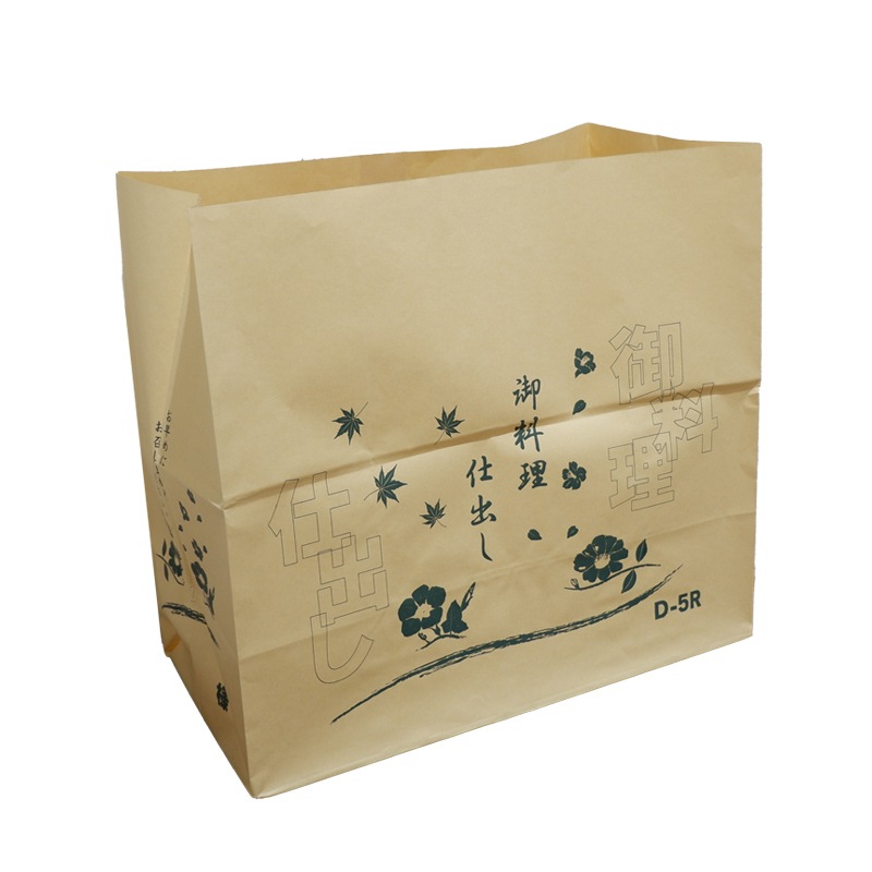 欠品中※】弁当袋 D-5R 緑[入数:100] | テイクアウト用品・使い捨て容器