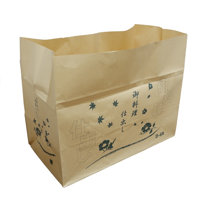欠品中※】弁当袋 D-6R 緑[入数:100] | テイクアウト用品・使い捨て容器