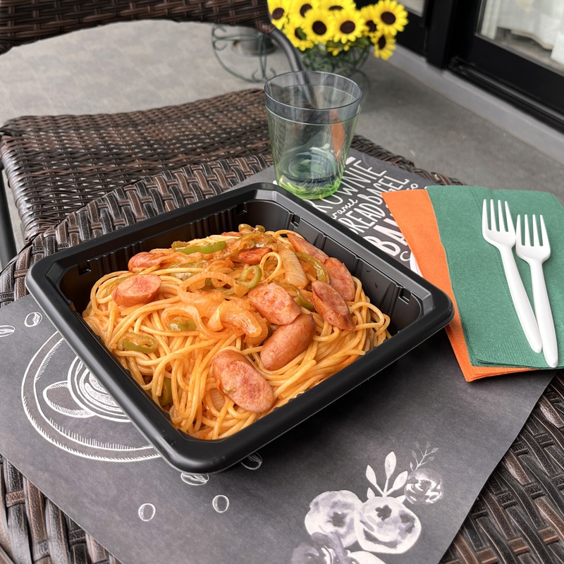 FTレンジ角20-20(40) 耐寒黒[入数:400] | お弁当容器,プラスチック弁当