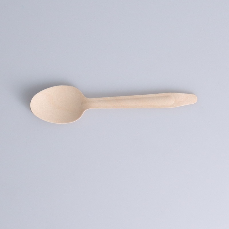 木製スプーン(BF)160mm 紙個包装[入数:2,000] | カトラリー・テーブル