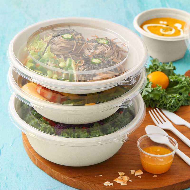 PET蓋 24・32・48ozパルプラウンドボール用[入数:300] | テイクアウト