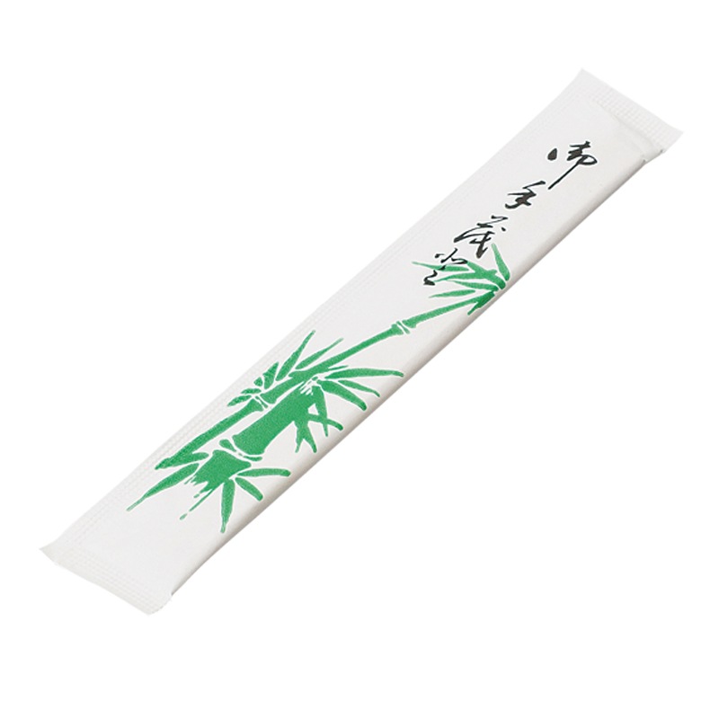 【※終売※】紙完封箸 F柄樺元禄箸6寸(楊枝なし) [入数:4,000]