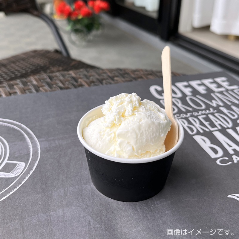 お取り置き中 アイスカップ2個 ロンウィプレート PI-119T ブラック[入数:2,000] | デザート容器・スイーツカップ,アイス
