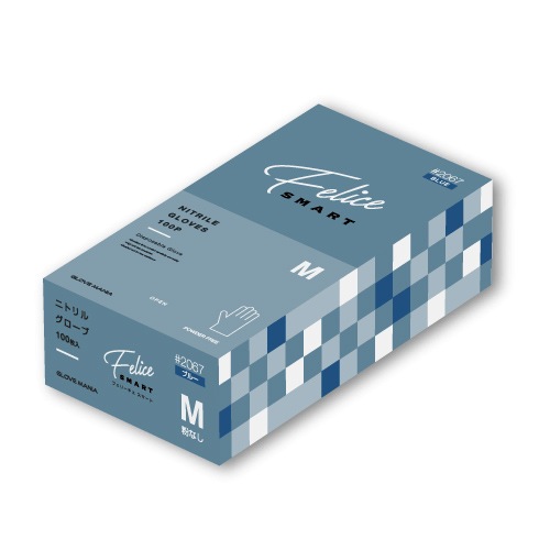 2067 ニトリルグローブ フェリーチェ 粉無 M[入数:3,000] | キッチン