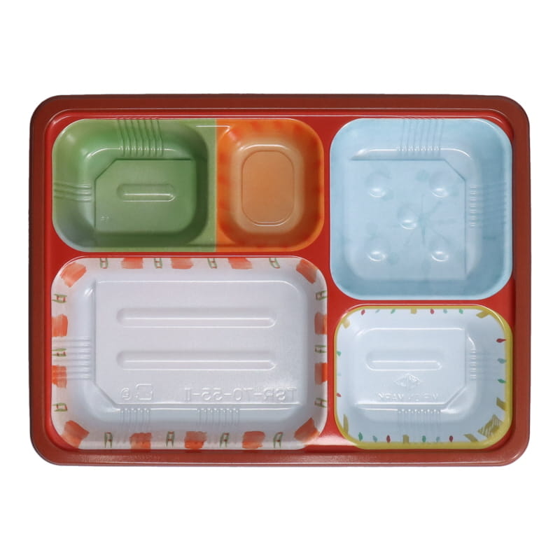 冷凍対応容器 TSR-70-55-Ⅱ 夢彩ごぜん 本体 柄[入数:800] | お