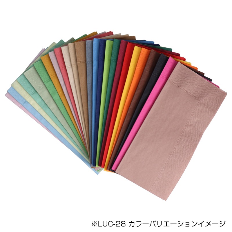 欠品中※】カラーナプキン ピンク LUC-28 2PLY8折 約450×450㎜[入数