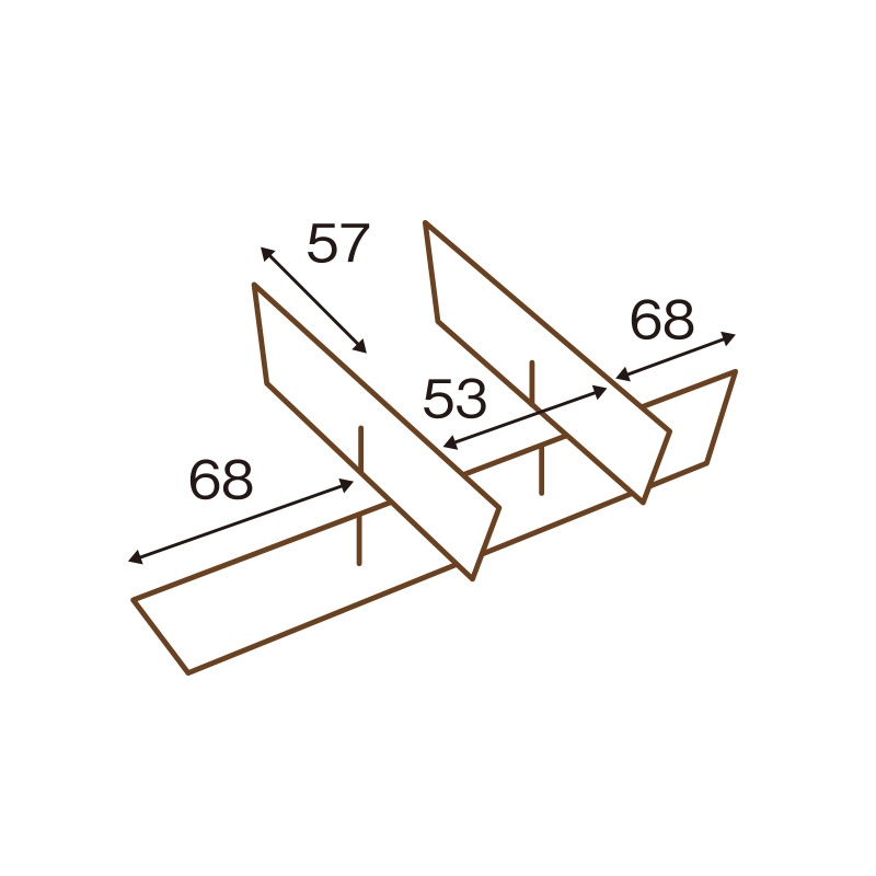 エコウッド仕切 FAC-415PG上[入数:2,400]