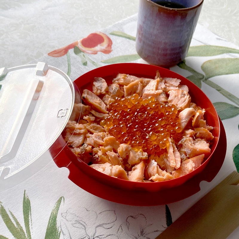 PP釜容器大 朱 OPS蓋付 [入数:275]