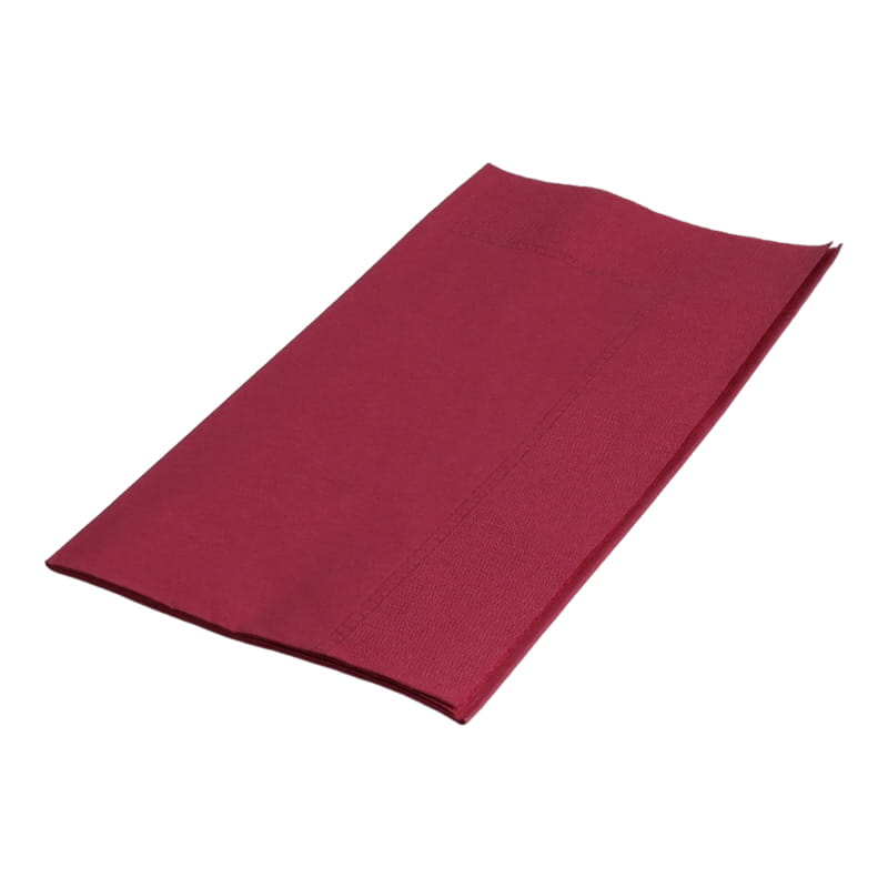 カラーナプキン ワインレッド LUC-28 2PLY8折 約450×450㎜[入数