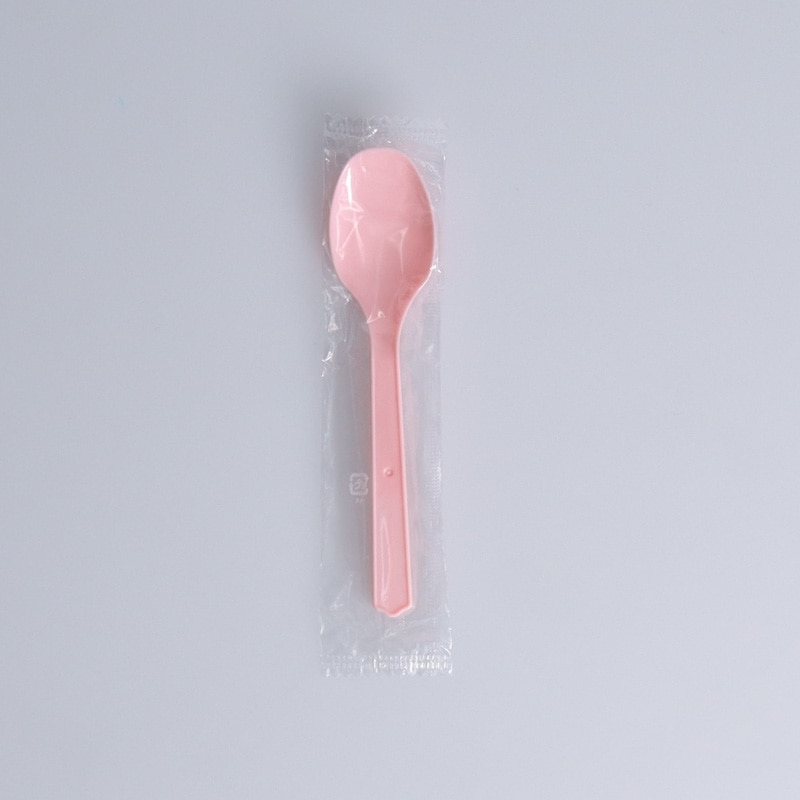 欠品中※】スプーン#130 ピンク 単袋(500本×10袋)[入数:5,000