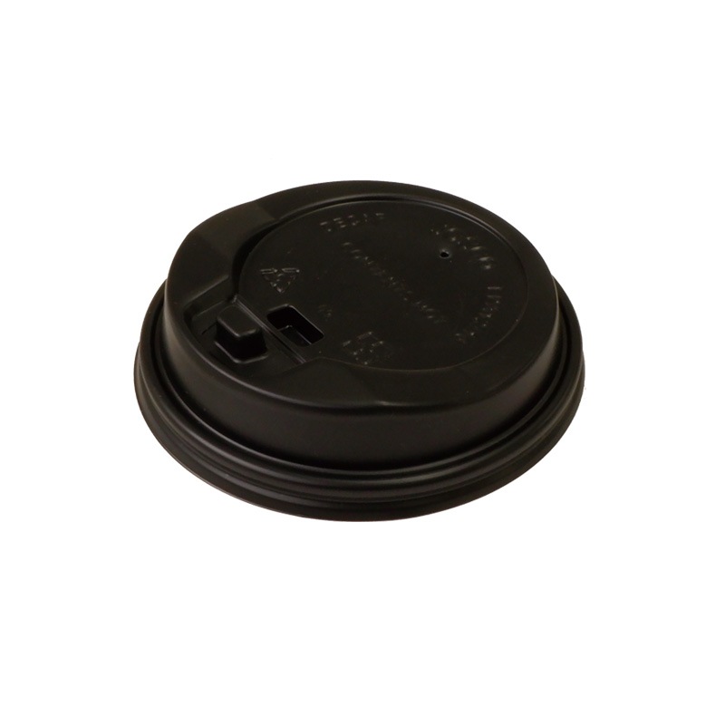 HU 8ozクラフトカップ用リッド黒[入数:1,000] | ドリンクカップ,飲料 
