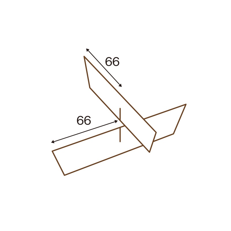 エコウッド仕切 FAC-435PX下[入数:2,400]
